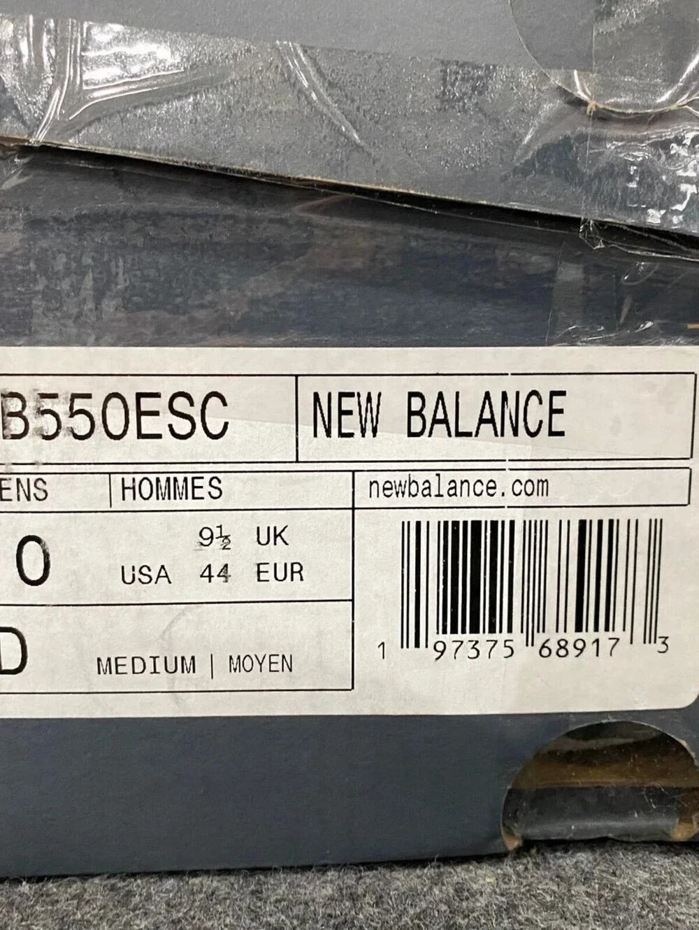 NEW BALANCE 550 Lace Up Running Shoes Unisex Size M8.5/W10 Peach/White New Box